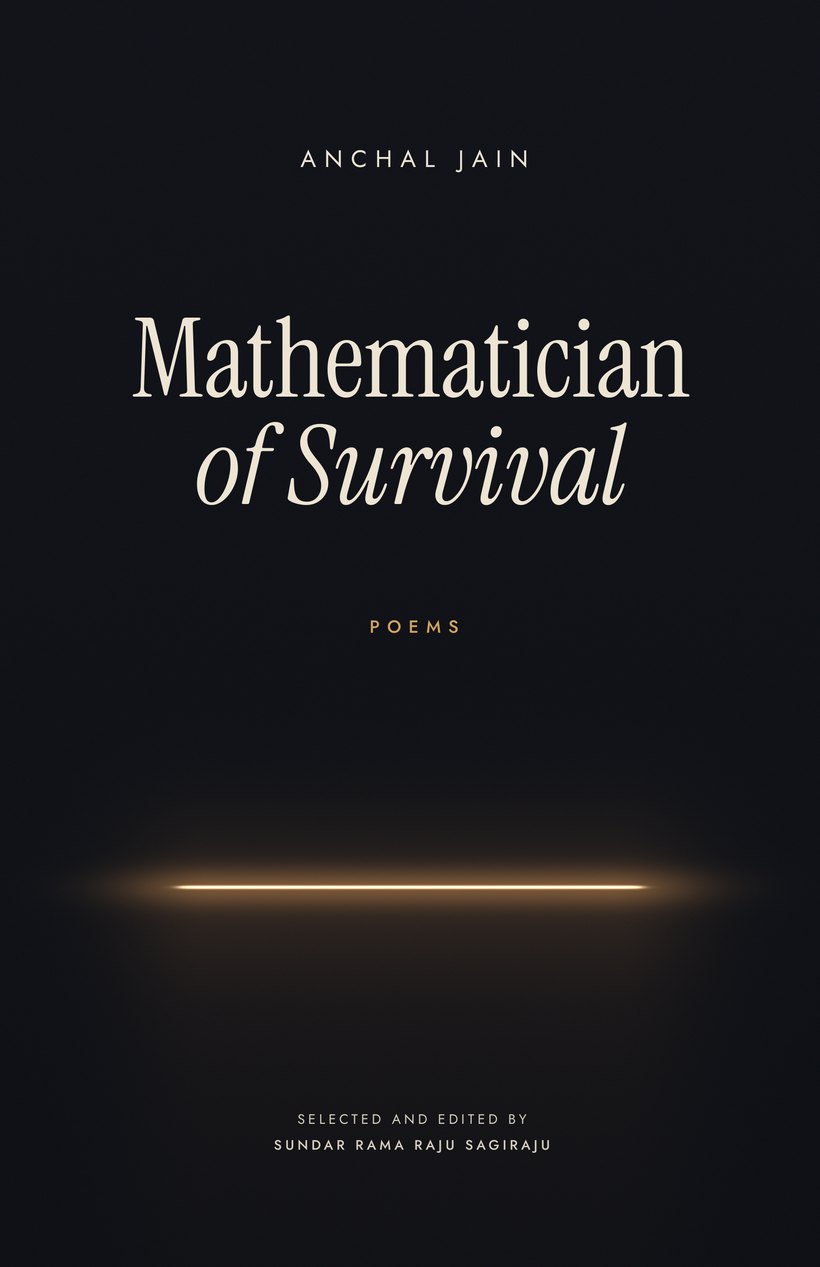 Cover of Mathematician of Survival: a thin line of warm light beneath a closed door in a dark room.